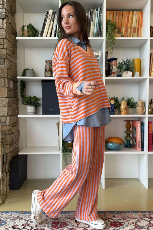 Shoreditch Classic V Sweat Aperol & Lilac